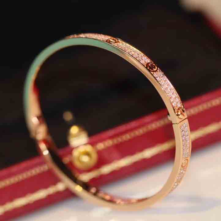 V gold Luxury quality punk band bracelet with two lines diamond in 18k rose plated and platinum color for women mother wedding jewelry gift have box PS4208
V gold Luxury quality punk band bracelet with two lines diamond in 18k rose plated and platinum color for women mother wedding jewelry gift have box PS4208