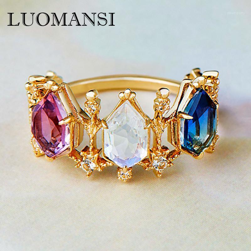 Cluster Rings Luomansi Colorful Natural Crystal Crown Ring 100%-925 Sterling Silver Party Woman Gift Fine Jewelry Wholesale1
Cluster Rings Luomansi Colorful Natural Crystal Crown Ring 100%-925 Sterling Silver Party Woman Gift Fine Jewelry Wholesale1