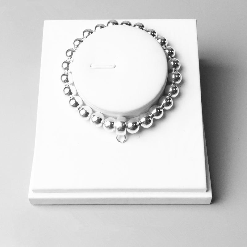 Charm Bracelets 8mm 925 Sterling Silver Solid Beads Bracelets, Trendy DIY Bracelet For Jewelry Making Bijoux Gift Girl Women Men, Golden;silver
Charm Bracelets 8mm 925 Sterling Silver Solid Beads Bracelets, Trendy DIY Bracelet For Jewelry Making Bijoux Gift Girl Women Men, Golden;silver