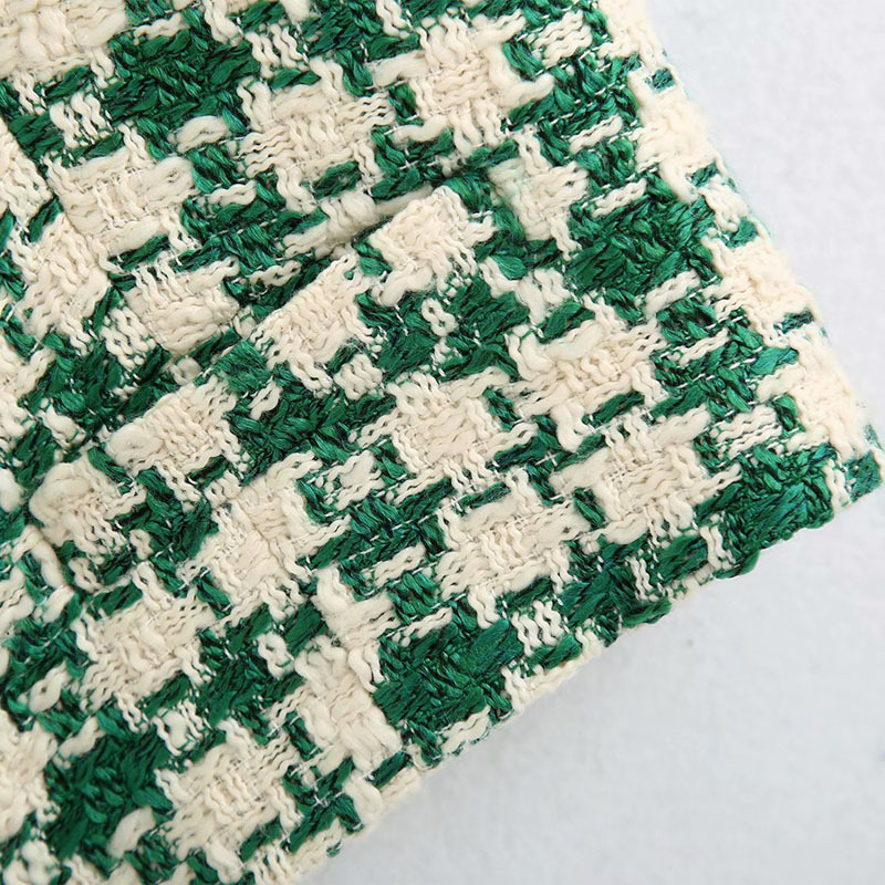 Fresh V-neck Sleeveless Jacket Vest Women's Simple Fashion Green with Buttons Chic Tops Female 210507