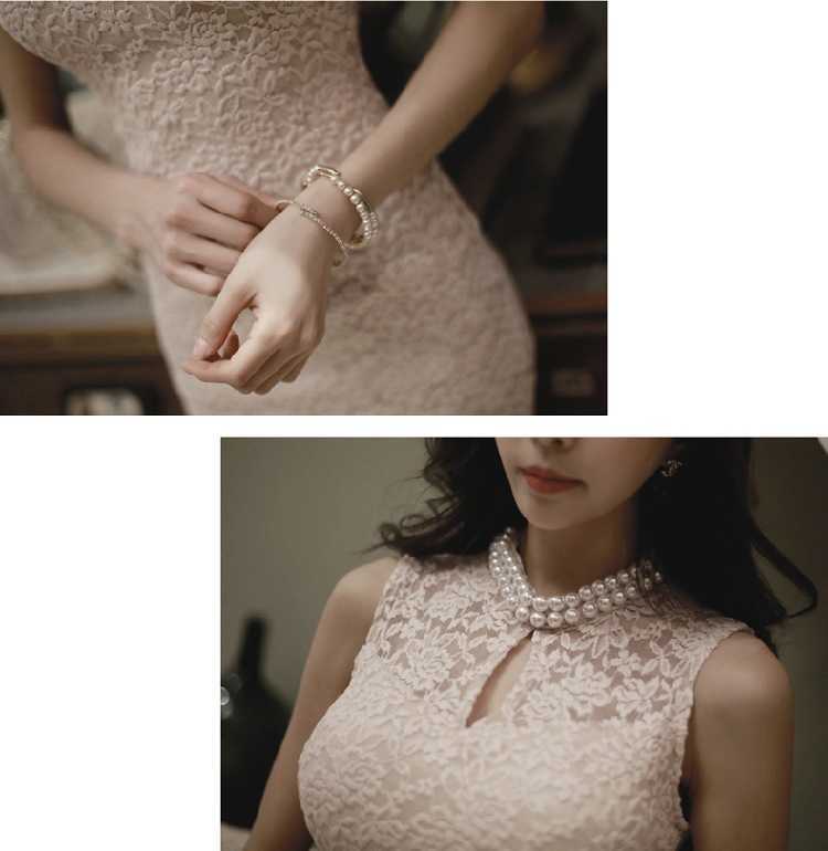Fashion Women Dress Sexy Hollow Out Lace Dress Women Beading Sleeveless White Summer Dress Vestidos De Verano Dresses C829 210602