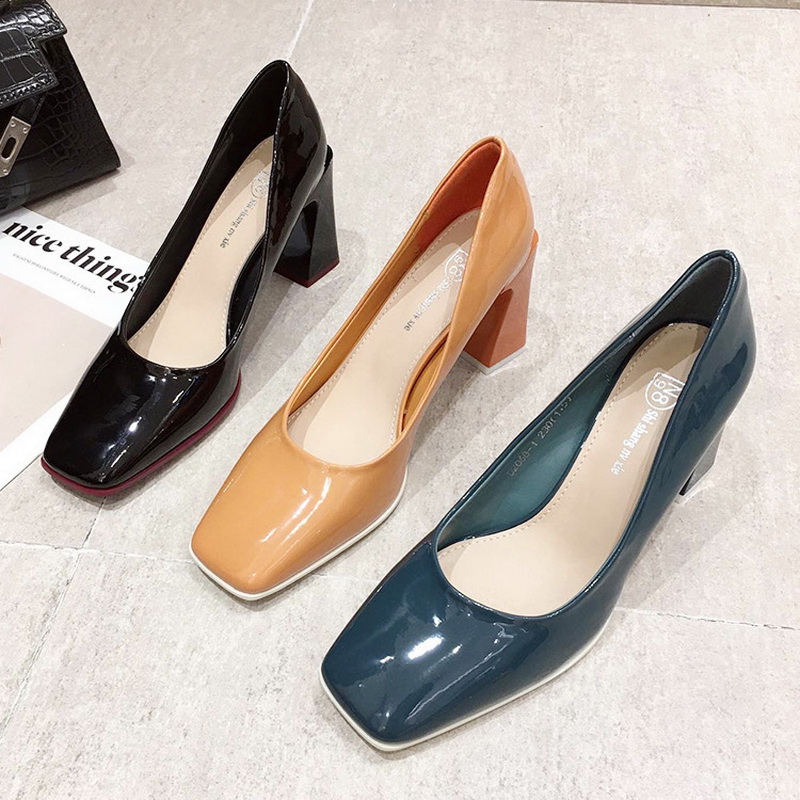 High Heeled Square toe Shoes Woman High Heels Autumn Women Shallow Pumps Block Heel Female Footware French Style Orange, Black
High Heeled Square toe Shoes Woman High Heels Autumn Women Shallow Pumps Block Heel Female Footware French Style Orange, Black