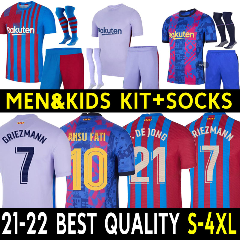 Player version Barce soccer jersey BARCA 21 22 camiseta de futbol ANSU FATI 2021 2022 MESSI GRIEZMANN F.DE JONG Maillots de men+kids kit ful, Black;yellow
Player version Barce soccer jersey BARCA 21 22 camiseta de futbol ANSU FATI 2021 2022 MESSI GRIEZMANN F.DE JONG Maillots de men+kids kit ful, Black;yellow