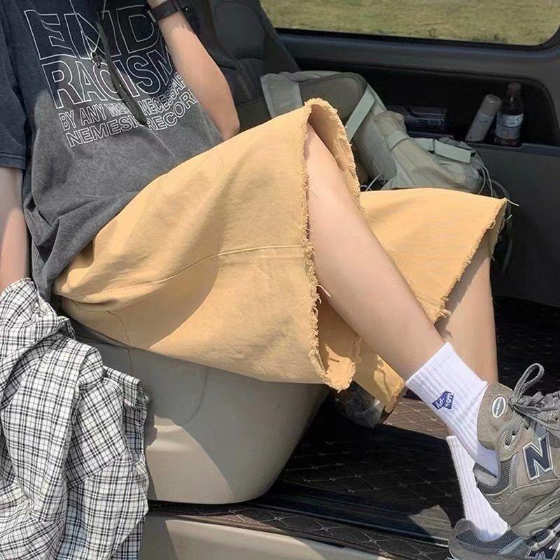 Men's Shorts Summer Cotton Drawstring Fashion Khaki Black White Casual Men Streetwear Loose Hip-hop Ripped Mens, White;black
Men's Shorts Summer Cotton Drawstring Fashion Khaki Black White Casual Men Streetwear Loose Hip-hop Ripped Mens, White;black