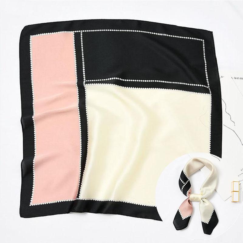 Scarves Women Scarf Silk Wrap Elegant Solid Color Patchwork Headband Beige Grey Head Neck Tie Band Neckerchief Square
Scarves Women Scarf Silk Wrap Elegant Solid Color Patchwork Headband Beige Grey Head Neck Tie Band Neckerchief Square