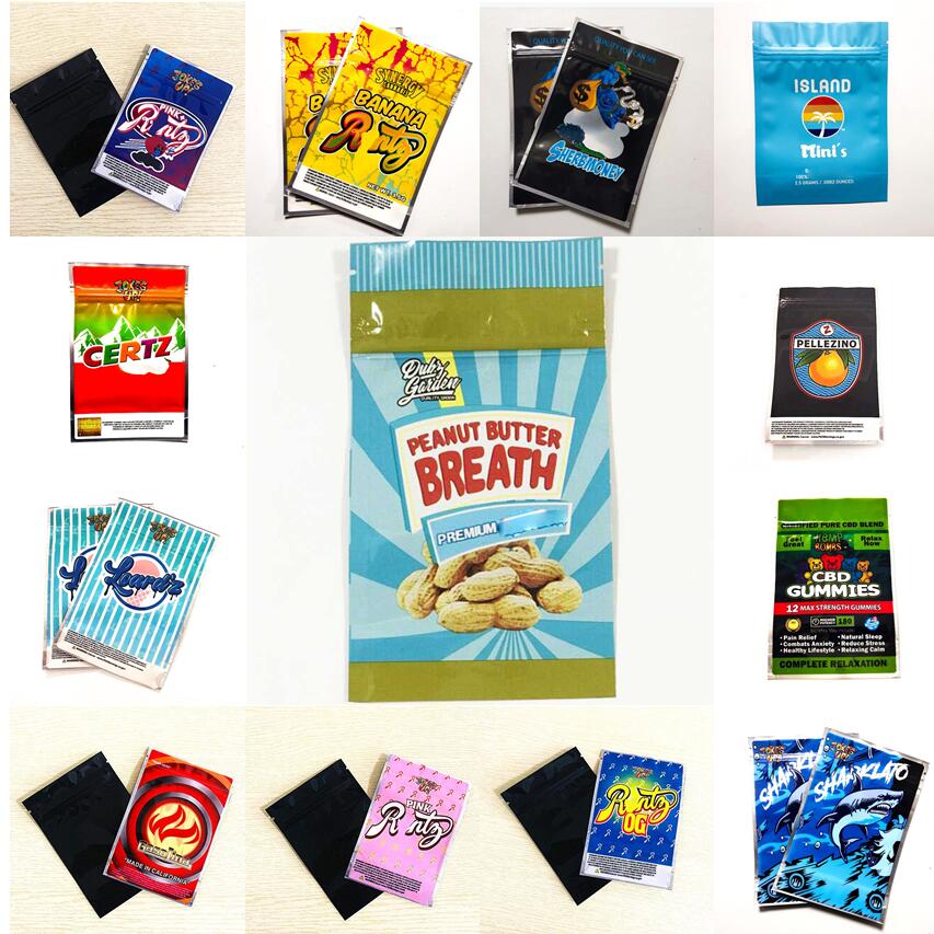Peanut Butter Breath pack Bag Smell Proof Mylar Bags with Ziplock Stand Up Pouch Packaging 3.5 gram Packing
Peanut Butter Breath pack Bag Smell Proof Mylar Bags with Ziplock Stand Up Pouch Packaging 3.5 gram Packing