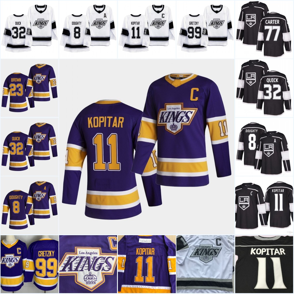 Reverse Retro LA Los Angeles Kings Jersey Drew Doughty 11 Anze Kopitar 32 Jonathan Quick Wayne Gretzky 77 Jeff Carter Black White Purple Home Away Hockey Jerseys, 32 mens
Reverse Retro LA Los Angeles Kings Jersey Drew Doughty 11 Anze Kopitar 32 Jonathan Quick Wayne Gretzky 77 Jeff Carter Black White Purple Home Away Hockey Jerseys, 32 mens