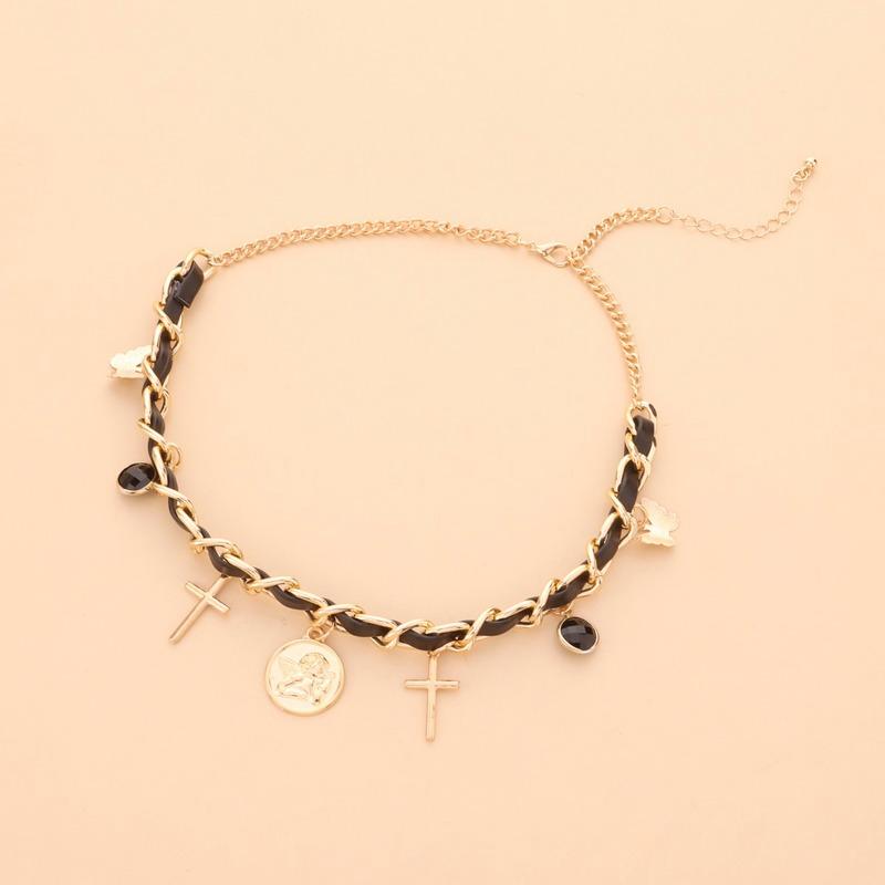 Pendant Necklaces Butterfly Necklace Women Cross Woman Chain Simple Jewelry Unisex Gold Color Trendy Sweet Zinc Alloy Naszyjnik 
Pendant Necklaces Butterfly Necklace Women Cross Woman Chain Simple Jewelry Unisex Gold Color Trendy Sweet Zinc Alloy Naszyjnik