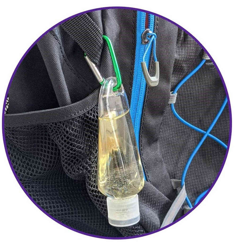 5/10/20 transparent empty PC bottle 60ml plastic course cleaning key bottles leakproof empty glass lid containers