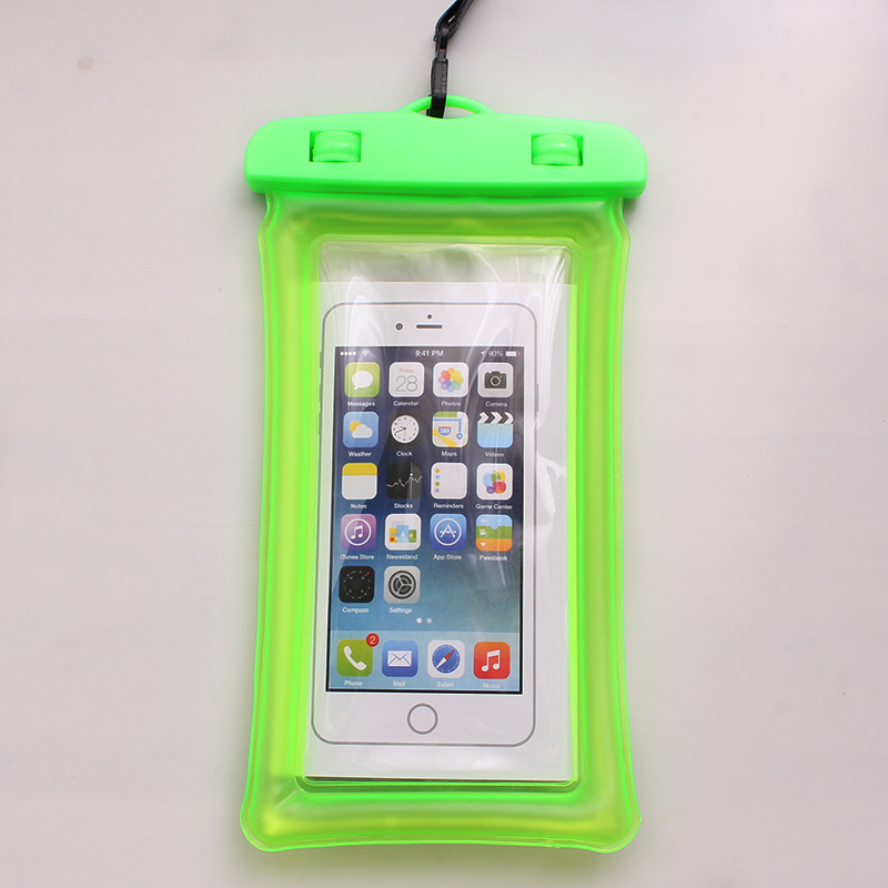 100% Sealed Garden Float Airbag Waterproof Swimming Bag Mobile Phone Case Cover Dry Pouch Universal Diving Drifting Riving Trekking Bags Free shipping