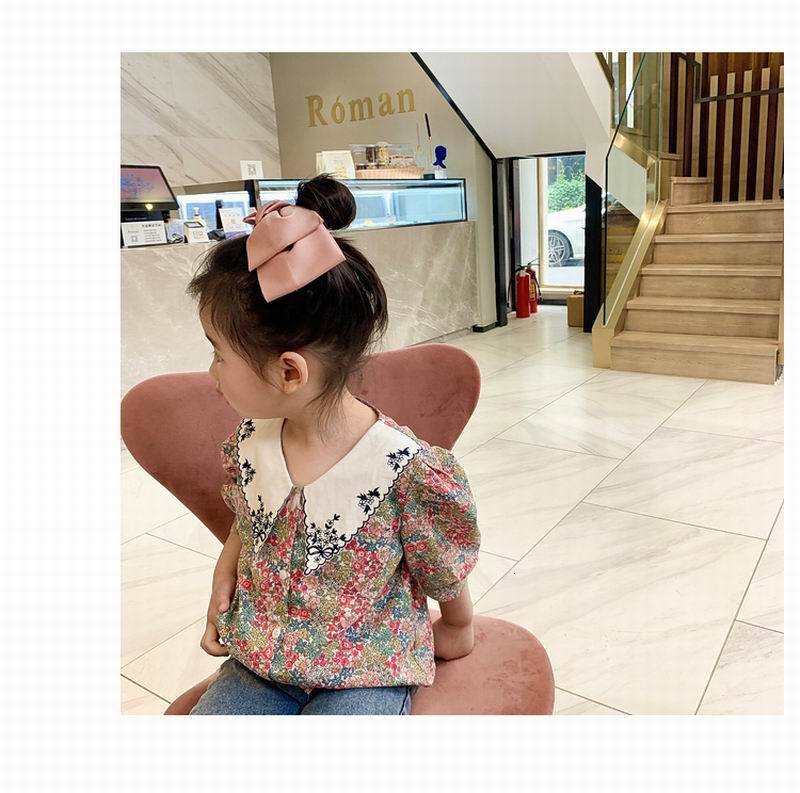 Shirts Wholesale Baby Girl Summer Korean Style Embroidery Collar Short Sleeve Blouse Preppy Top E21364 SN6G, Floral 
Shirts Wholesale Baby Girl Summer Korean Style Embroidery Collar Short Sleeve Blouse Preppy Top E21364 SN6G, Floral