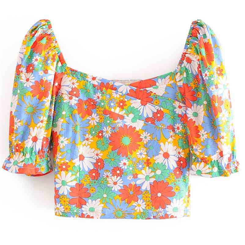 Square Neck Women T Shirt Short Puff Sleeve Backless Crop Top Sexy Ladies Summer Casual Elegant 210524, As the photo
Square Neck Women T Shirt Short Puff Sleeve Backless Crop Top Sexy Ladies Summer Casual Elegant 210524, As the photo