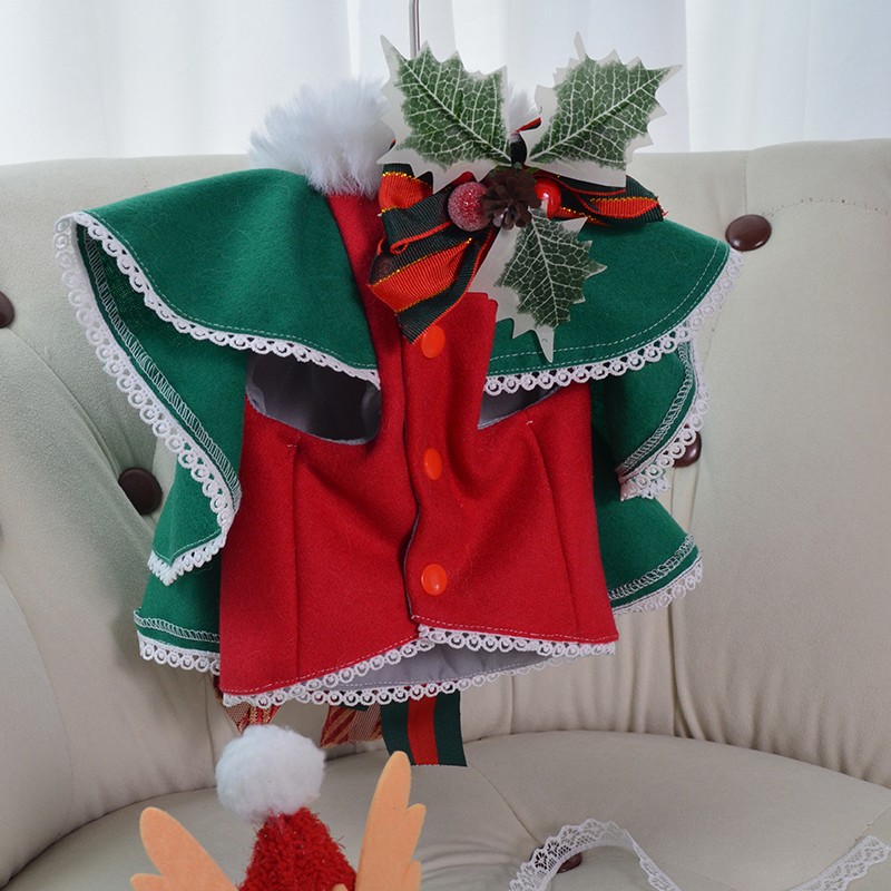 Handmade Dog Apparel Clothes Tench Coat Pet Jacket Christmas Style Cute Cloak Woolen Costume Warm Winter Festival Holiday New Year, Green
Handmade Dog Apparel Clothes Tench Coat Pet Jacket Christmas Style Cute Cloak Woolen Costume Warm Winter Festival Holiday New Year, Green