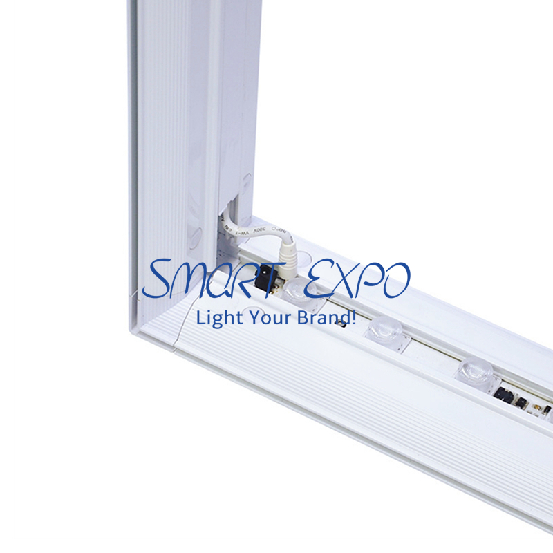 Illuminated Back Wall Banner Stand Events Advertising Display