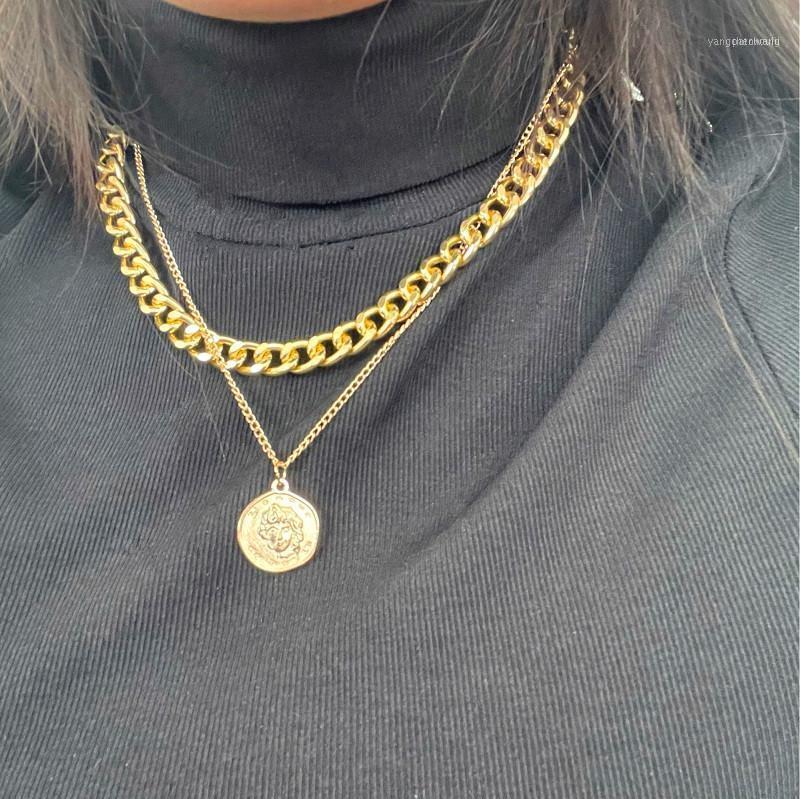 Retro Punk Multi Layered Pearls Chain Choker Necklace For Women Girls Gold Color Fashion Portrait Pendant Necklaces Goth Jewelry1
Retro Punk Multi Layered Pearls Chain Choker Necklace For Women Girls Gold Color Fashion Portrait Pendant Necklaces Goth Jewelry1
