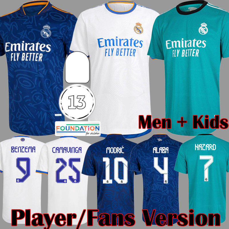 2021 2022 Real Madrid Player Version Soccer Jerseys CAMAVINGA BENZEMA MODRIC ASENSIO MARCELO VALVERDE KROOS RODRYGO football shirt Kids ALABA equipment Kits, Kids home
2021 2022 Real Madrid Player Version Soccer Jerseys CAMAVINGA BENZEMA MODRIC ASENSIO MARCELO VALVERDE KROOS RODRYGO football shirt Kids ALABA equipment Kits, Kids home