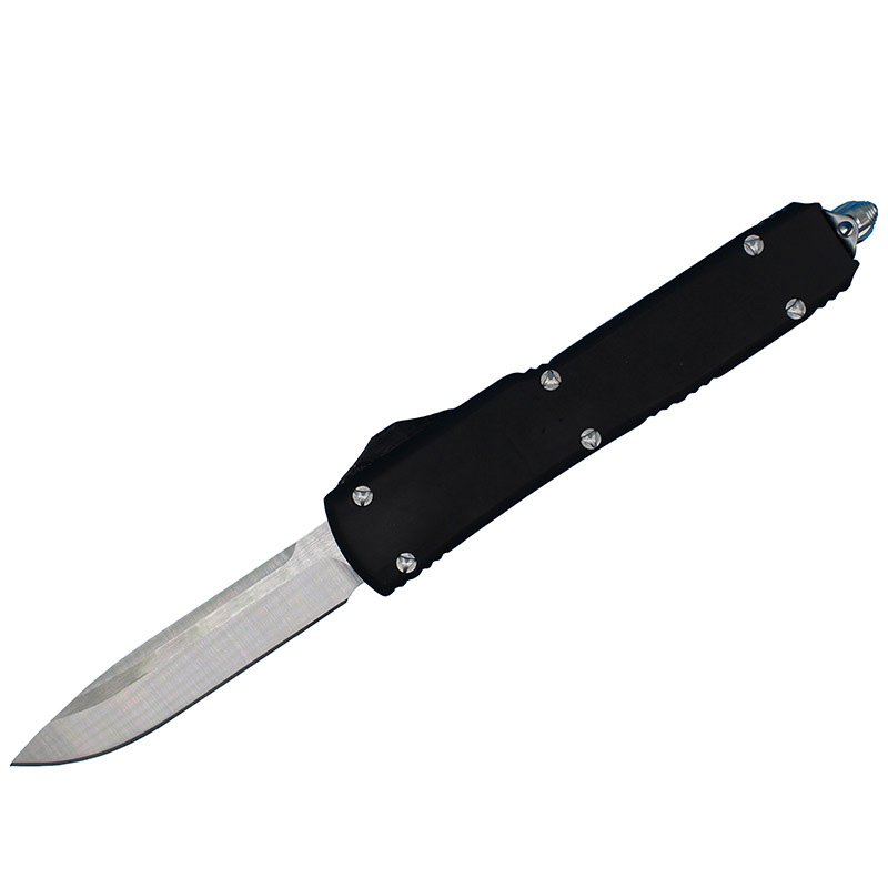 Top Quality Black Handles Automatic Tactical Knife D2 Steel Satin Finish Blade Zinc-alumimum Alloy Handle With Nylon Bag
Top Quality Black Handles Automatic Tactical Knife D2 Steel Satin Finish Blade Zinc-alumimum Alloy Handle With Nylon Bag