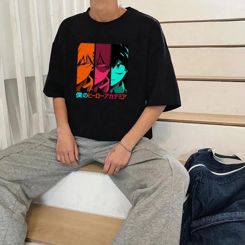 My Hero Academia Anime Tee Casual Punk Harajuku Aesthetic Tops Boku No Manga Shoto Katsuki Deku T-shirts Men, White;black
My Hero Academia Anime Tee Casual Punk Harajuku Aesthetic Tops Boku No Manga Shoto Katsuki Deku T-shirts Men, White;black