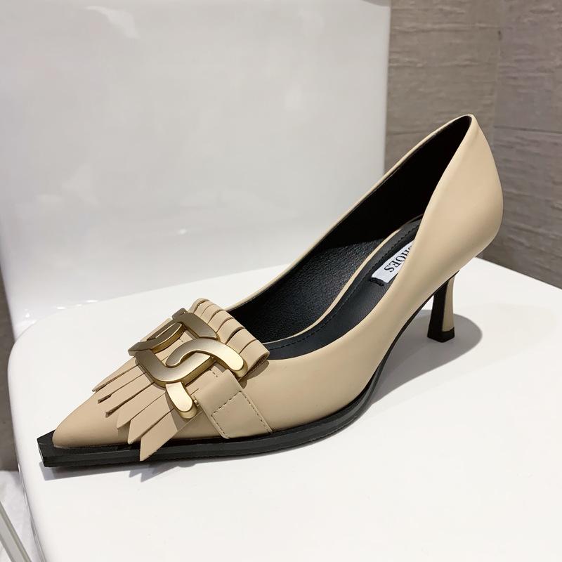Dress Shoes Women's Fashion Sexy PU Stiletto Heels Pumps Stitching Buckle Pointed Toe Office & Career Ladies 2021 Spring, Black
Dress Shoes Women's Fashion Sexy PU Stiletto Heels Pumps Stitching Buckle Pointed Toe Office & Career Ladies 2021 Spring, Black