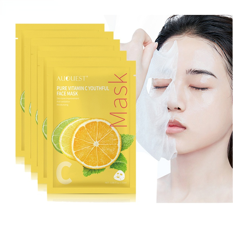 Vitamin C Facial Mask Moisturizing Oil-Control Whitening Peel Face Mask Cosmetics for Face Skin Care for Women
Vitamin C Facial Mask Moisturizing Oil-Control Whitening Peel Face Mask Cosmetics for Face Skin Care for Women