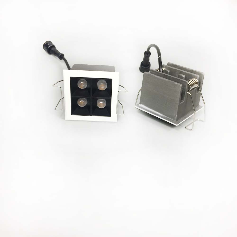 Medium Angle 30 Degree Laser Blade Square 4W 7W Ceiling Mini Trim LED Downlight Built-in lamps Modular Indoor Lighting