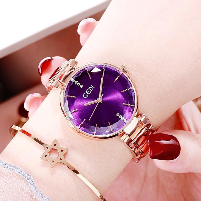 Wristwatches Ms. Steel Wrist Table Bei Europfine Trend Female Form Leisure Classic Woman Watch 2021 Luxury Lady Hand Watches