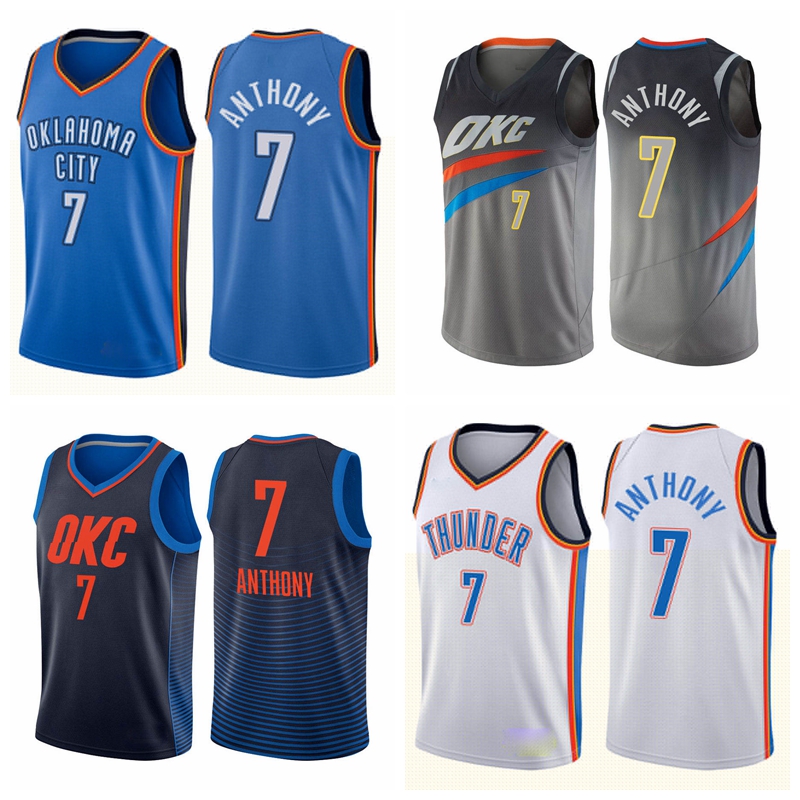 OklahomaThunderMEN Carmelo Anthony 2020-21 Statement Navy Basketball Jersey, Black
OklahomaThunderMEN Carmelo Anthony 2020-21 Statement Navy Basketball Jersey, Black