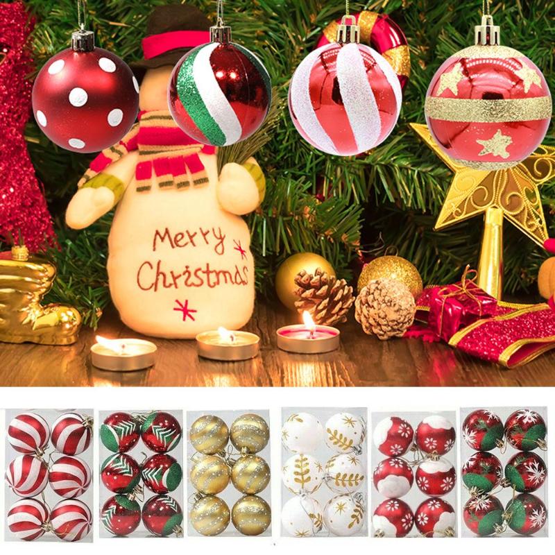Christmas Decorations 6CM 6pcs Plastic Home Decor Crafts DIY Gifts Xmas Hanging Ball Bauble Drop Pendant Tree Decoration
Christmas Decorations 6CM 6pcs Plastic Home Decor Crafts DIY Gifts Xmas Hanging Ball Bauble Drop Pendant Tree Decoration
