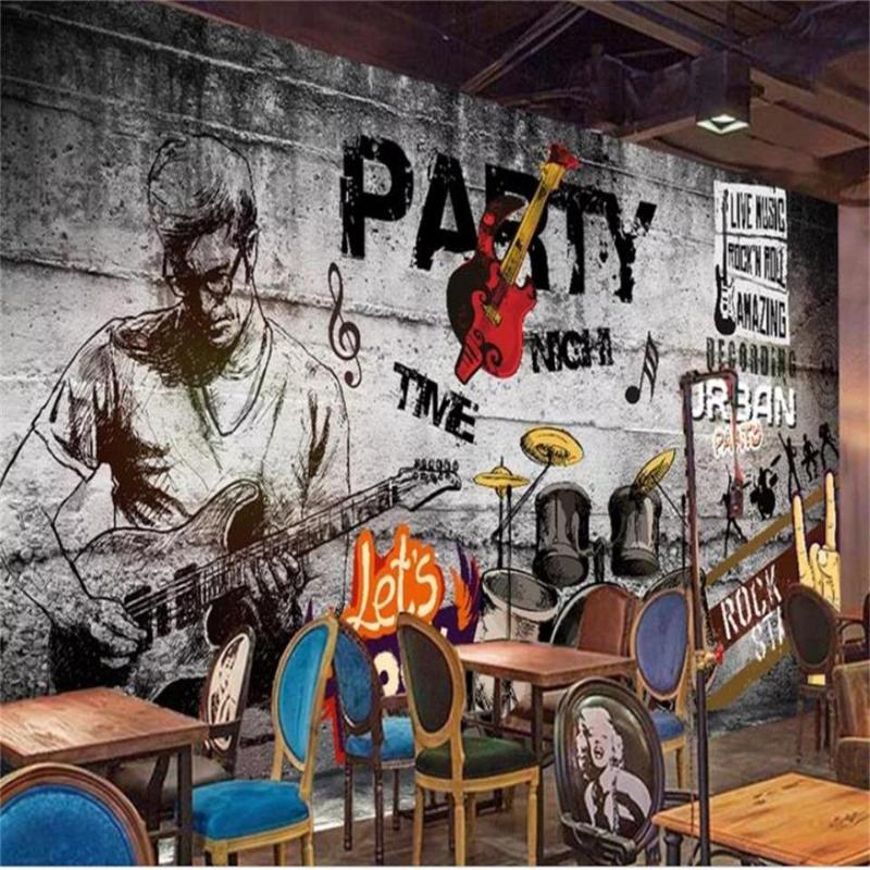 Custom 3D Po Wallpaper Mural Room Sofa TV Backdrop Nostalgic Concrete Wall Hip Hop Rock Bar KTV Picture Wallpapers
Custom 3D Po Wallpaper Mural Room Sofa TV Backdrop Nostalgic Concrete Wall Hip Hop Rock Bar KTV Picture Wallpapers