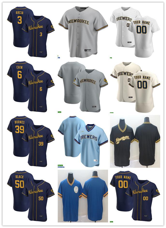 Men Women Youth 3 Orlando Arcia 50 Ray Black 39 Corbin Burnes 6 Lorenzo Cain Custom Baseball Jersey Blank white gray beige navy blue, Blue;black
Men Women Youth 3 Orlando Arcia 50 Ray Black 39 Corbin Burnes 6 Lorenzo Cain Custom Baseball Jersey Blank white gray beige navy blue, Blue;black