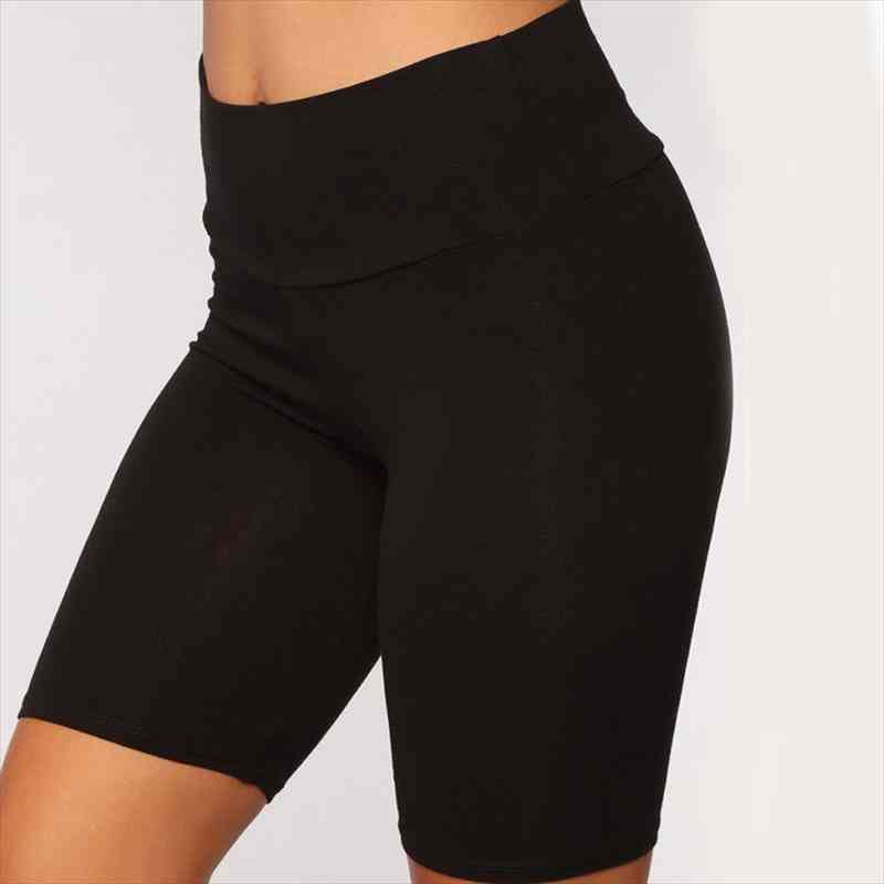 high waist casual thin fitness women shorts fashion biker summer slim knee-length bottoms black cycling streetwear, White;black
high waist casual thin fitness women shorts fashion biker summer slim knee-length bottoms black cycling streetwear, White;black