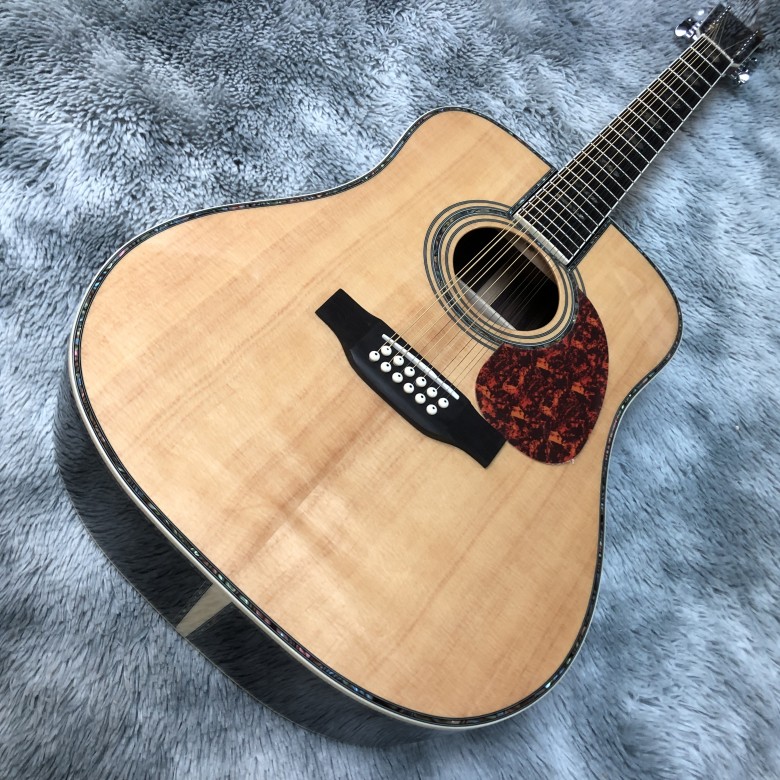 D45 mold 41 inch solid wood spruce 12 string folk acoustic guitar