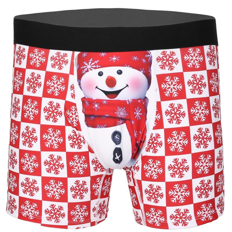 Underpants Mens Snowman Boxer Shorts Briefs Sexy Christmas Underwear Adult Lingerie Short Pants Trunks Santa Clause, Black;white
Underpants Mens Snowman Boxer Shorts Briefs Sexy Christmas Underwear Adult Lingerie Short Pants Trunks Santa Clause, Black;white