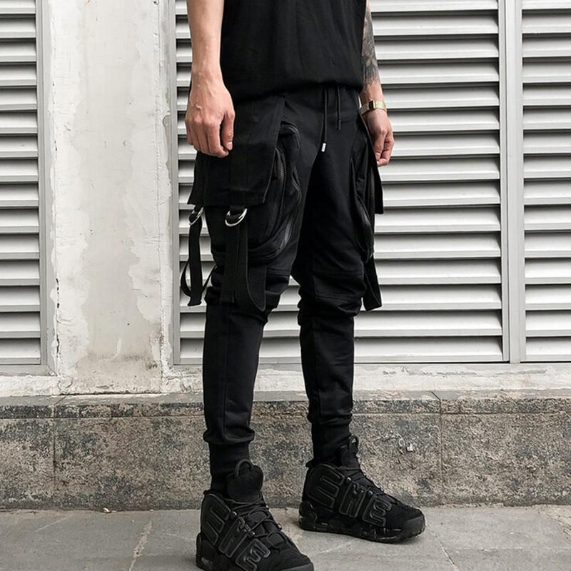 Men's Pants Men Hip Hop Harem Multi Pockets Punk Cargo Mens Nightclub Singer Joggers Stage Costume Black Casual Trousers For Man
Men's Pants Men Hip Hop Harem Multi Pockets Punk Cargo Mens Nightclub Singer Joggers Stage Costume Black Casual Trousers For Man