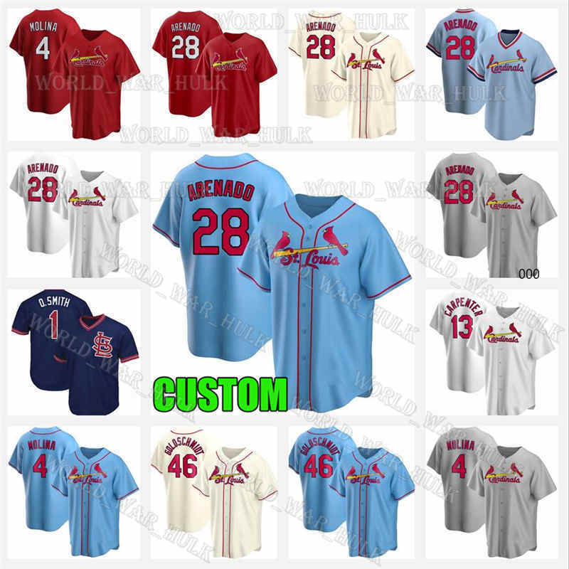 St. Louis Cardinals Yadier Molina 28 Nolan Arenado Jersey 46 Goldschmidt Ozzie Smith Paul DeJong Genesis Cabrera Mens Youth Women, Women custom new cool base(hongque)
St. Louis Cardinals Yadier Molina 28 Nolan Arenado Jersey 46 Goldschmidt Ozzie Smith Paul DeJong Genesis Cabrera Mens Youth Women, Women custom new cool base(hongque)