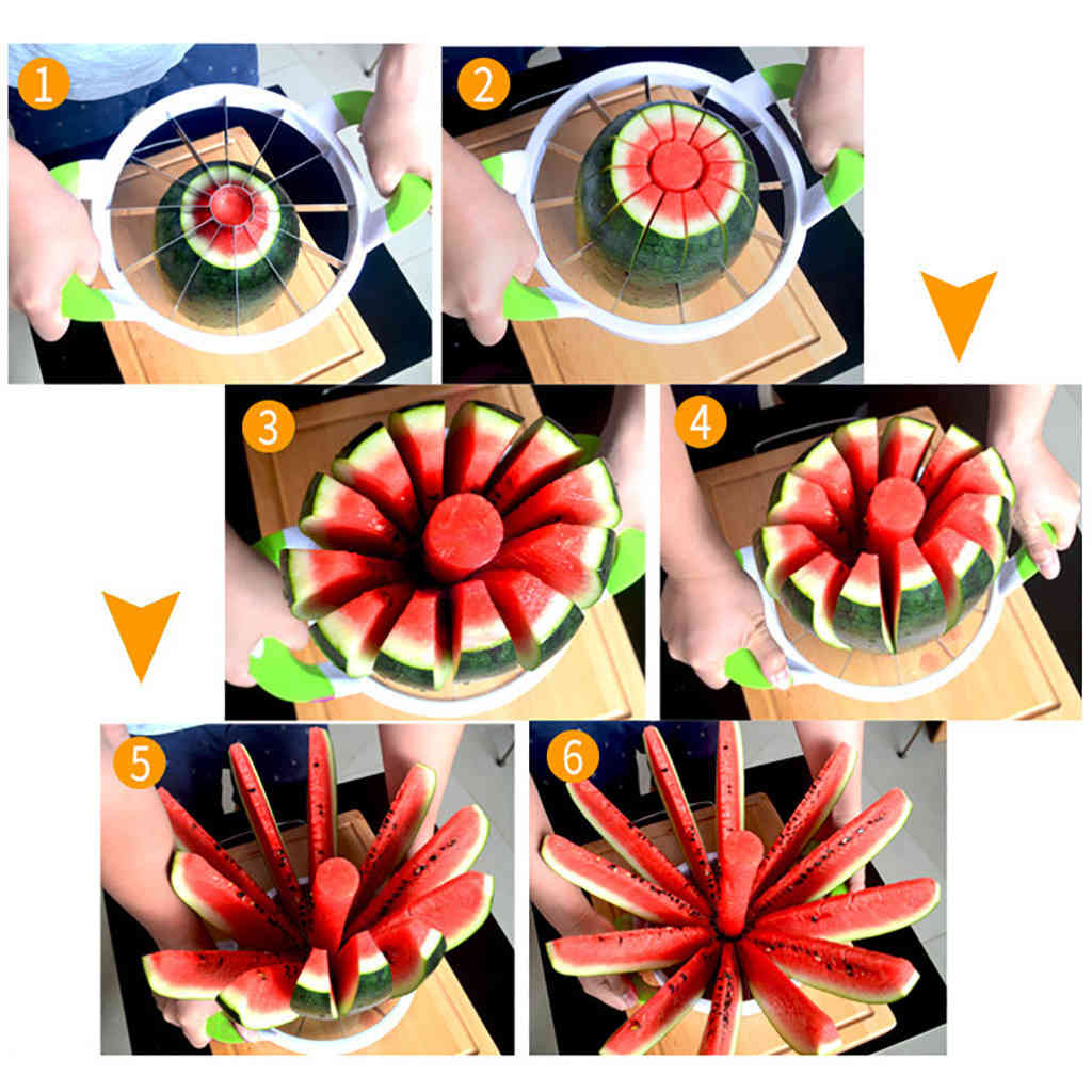 Watermelon cutting knives kitchen accessories knife slicer fruit seeder slicer machine cutting stainless steel kitchen tools cut