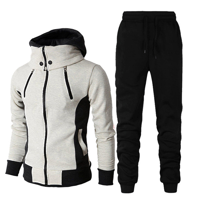 Designer Mens Clothing Set Autumn Spring Color Patchwork High collar Hooded Sweatshirt +Sweatpants Tracksuit Sets Suit Ropa Hom, Gray
Designer Mens Clothing Set Autumn Spring Color Patchwork High collar Hooded Sweatshirt +Sweatpants Tracksuit Sets Suit Ropa Hom, Gray