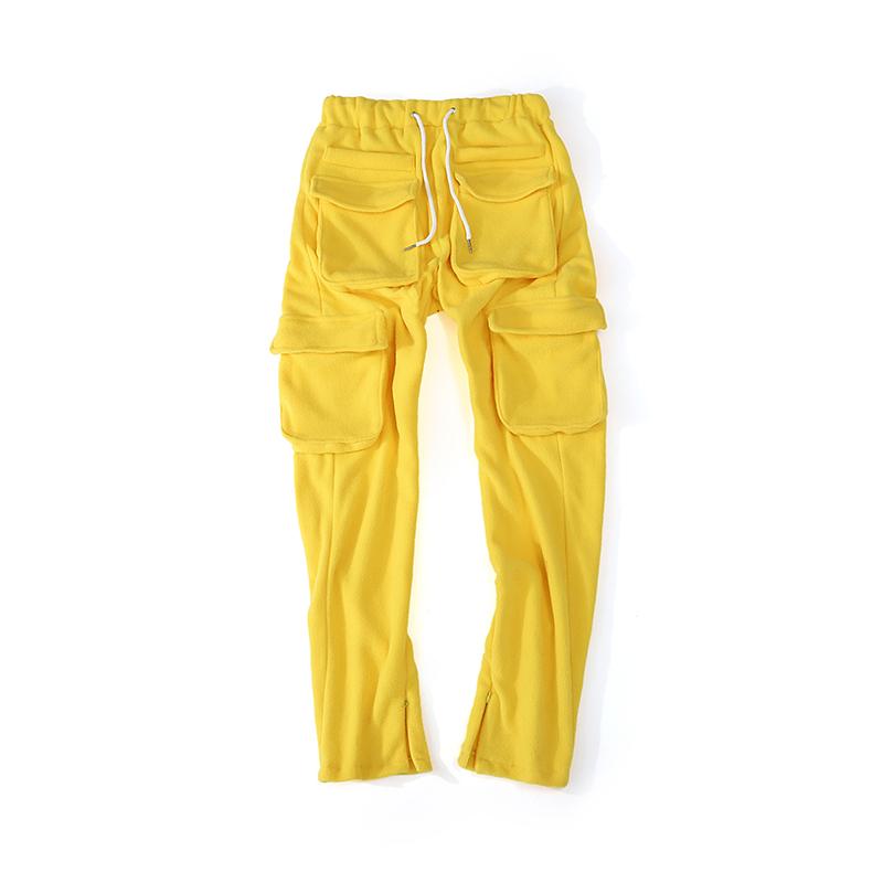 High Street Multi-pocket Pants Sweatpants Men And Women Drawstring Solid Casual Harem Joggers Oversize Baggy Track Men's