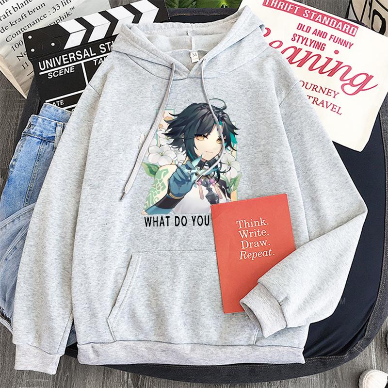 Men's Hoodies & Sweatshirts Harajuku Xiao Game Genshin Impact Fashion Streetwear Manga Cartoon Unisex Autumn Winter Oversized Itself