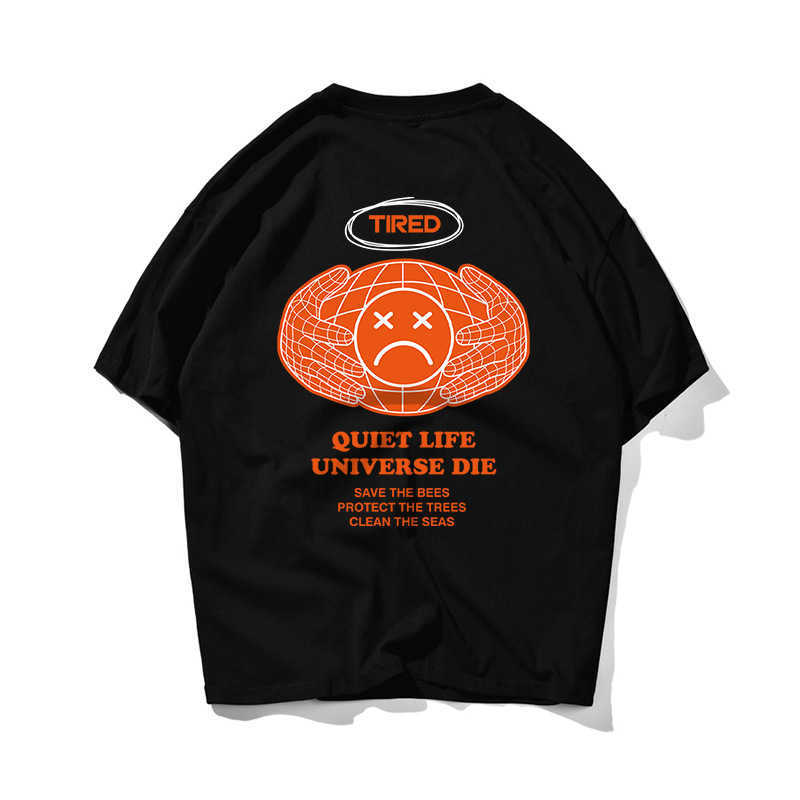 TIRED Print Hip Hop Oversize T Shirt Summer Men Streetwear Harajuku Tshirt Short Sleeve Cotton Loose HipHop T-Shirt Couple 210603, Black
TIRED Print Hip Hop Oversize T Shirt Summer Men Streetwear Harajuku Tshirt Short Sleeve Cotton Loose HipHop T-Shirt Couple 210603, Black