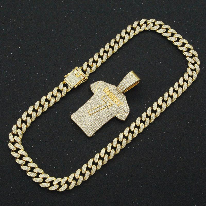 Pendant Necklaces Men Hiphop Jersey Number 7 Rapper Necklace Miami Cuban Chain Iced Out Bling Hip Hop Neckless Jewelry Drop
Pendant Necklaces Men Hiphop Jersey Number 7 Rapper Necklace Miami Cuban Chain Iced Out Bling Hip Hop Neckless Jewelry Drop