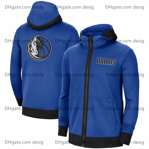 Men Dallas Mavericks Blue Authentic Showtime Performance Full-Zip Hoodie Jacket, Black 
Men Dallas Mavericks Blue Authentic Showtime Performance Full-Zip Hoodie Jacket, Black