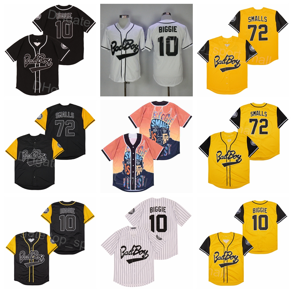 Notorious Movie Badboy Bad Boy Baseball Jersey 72 10 Biggie Smalls Embroidery And Sewing Team Color Black White Yellow For Sport Fans Cooperstown Retro Men Sale, Orange 
Notorious Movie Badboy Bad Boy Baseball Jersey 72 10 Biggie Smalls Embroidery And Sewing Team Color Black White Yellow For Sport Fans Cooperstown Retro Men Sale, Orange