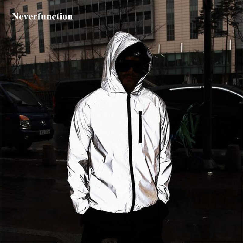 Plus Size 4XL Men Spring Autumn full reflective Windbreaker waterproof Jacket male High street hip hop Loose Hooded Coats X0621, D129 gray
Plus Size 4XL Men Spring Autumn full reflective Windbreaker waterproof Jacket male High street hip hop Loose Hooded Coats X0621, D129 gray