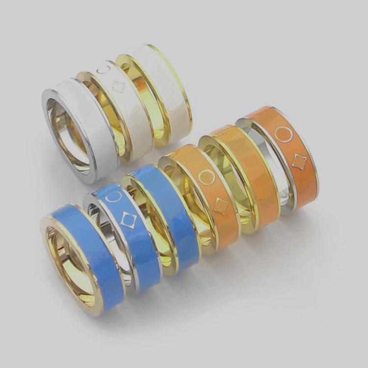 Europe America Style Ring Men Lady Women Titanium steel V Initials Enamel Flower Pattern Lovers Rings Size US5-US11
Europe America Style Ring Men Lady Women Titanium steel V Initials Enamel Flower Pattern Lovers Rings Size US5-US11