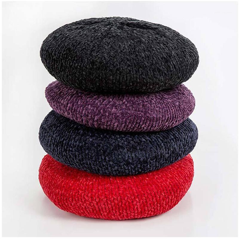 Berets Winter Hat For Women Chenille Vintage Style Lady Solid Color Soft Warm High Quality Caps Female Bonnet, Navy blue
Berets Winter Hat For Women Chenille Vintage Style Lady Solid Color Soft Warm High Quality Caps Female Bonnet, Navy blue