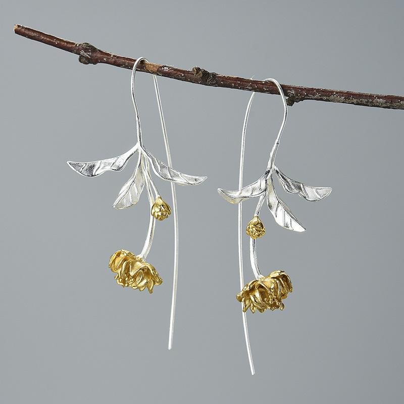 Dangle & Chandelier S925 Sterling Silver Sakura Flower Women's Pendant Earrings Creative Handmade Design Exquisite Fashion Jewelry Gift
Dangle & Chandelier S925 Sterling Silver Sakura Flower Women's Pendant Earrings Creative Handmade Design Exquisite Fashion Jewelry Gift