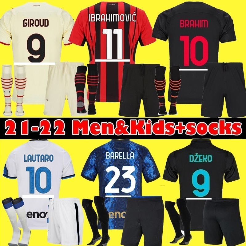 InTerS soccer jerseys BARELLA CORREA DZEKO GIROUD IBRAHIMOVIC LAUTARO MILAN THEO BRAHIM 21 22 football shirt 2021 2022 Calhanoglu uniforms men + kids kit sets, Black
InTerS soccer jerseys BARELLA CORREA DZEKO GIROUD IBRAHIMOVIC LAUTARO MILAN THEO BRAHIM 21 22 football shirt 2021 2022 Calhanoglu uniforms men + kids kit sets, Black