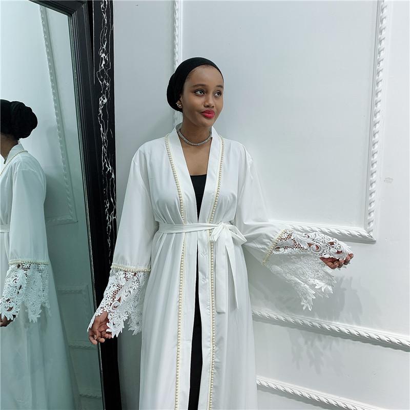 Casual Dresses Dubai Models Tudung Vietnam Designer Abaya, White