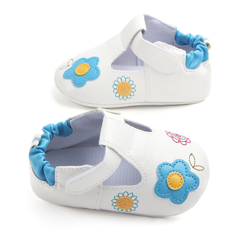 Melario Newborn Baby Flowers Shoes Fashion Toddler Girls Boys First Walkers Kids Infants Sweet Spring Autumn Shoes 210412